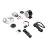 Kit de Motor Eléctrico 350W Motor de Escobillas 500W Controlador Puños Acelerador Interruptor de Encendido Cadena de 116 Eslabones 25H Piñón de 80T Cadena 25H