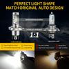 1Pcs  H4 LED 9003 HS1 P43T LED Motorcycle Headlight H4 Hi/low Bulb Motor Headlamp for BMW Yamaha Ktm Exc Harley Touring Suzuki