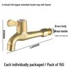 Premium Copper 4-Point Dual Outlet Washing Machine Faucet for Household Use