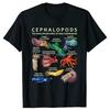 Shark Faces Of All Kinds Tshirt The Cephalopod Octopus Squid Tshirt Unisex Unisex Casual Tops Casual Daily Streetwear