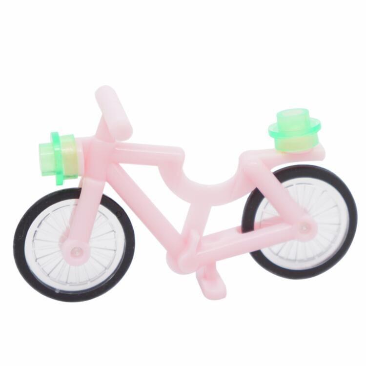 Small Particle Building Block Miniature Universal Accessories Small Bicycle Laser Bread Banana Fish Hot Dog Toy