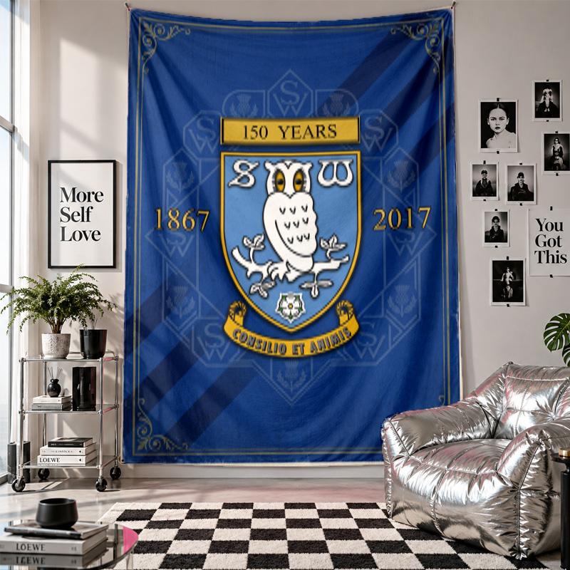 Sheffield Wednesday Wall Tapestry Home Decor Wall Hanging Cloth for Bedroom Living Room Background