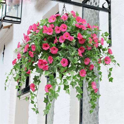 1 יחידות Morning Glory גפן פרח מלאכותי באיכות גבוהה