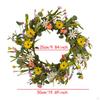 Artificial Flower Wreath Garland Front Door Elegant Greenery Leaves Home Decor Spring for