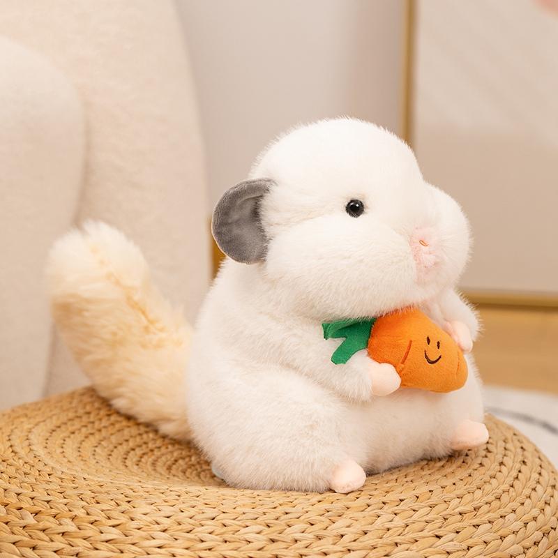 Cute Plush Golden Bear Toy Lifelike Animal Simulation Stuffed Doll Kawaii Gift for Kids Hamster Lover 20cm