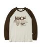 ESCAPEFROM Brown Heart Crew Collection Print Long Sleeve Brown
