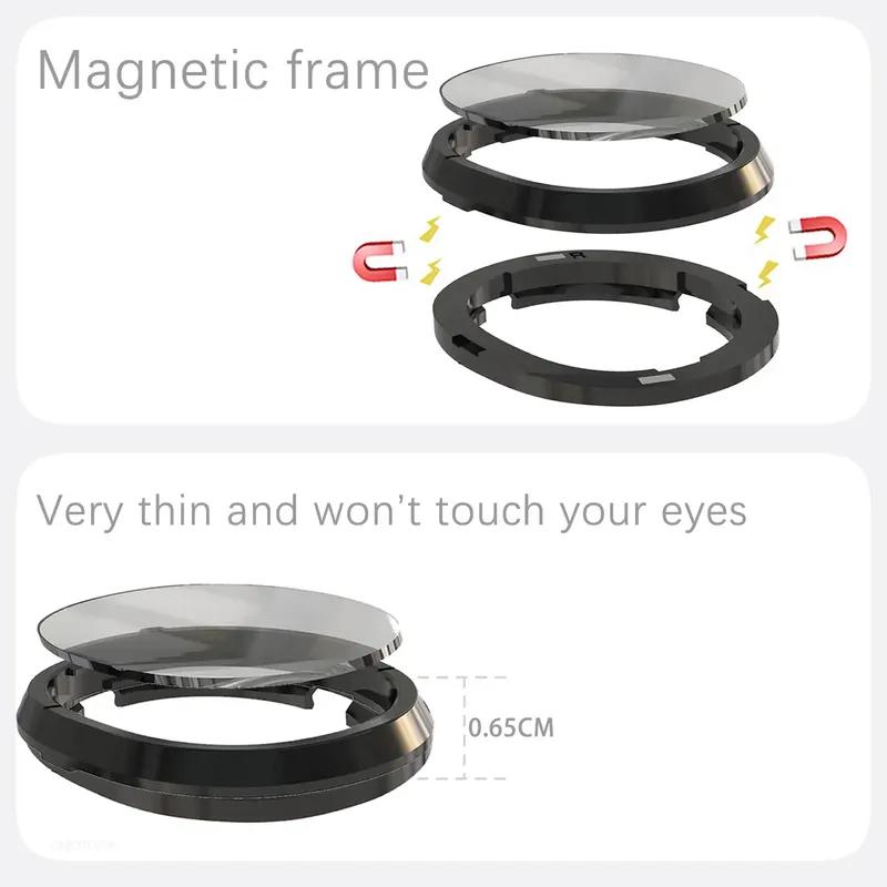 Magnetic Eyeglass Frame for Quest 3 Prescription Lenses Anti Blue Myopia Lens VR Glasses Optics Lens Replacement Accessories