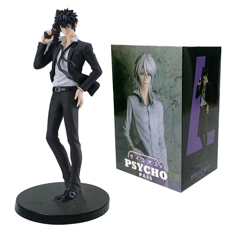 Neu Psycho-pass Psycho Pass 18cm Makishima Shougo Kougami Shinya Anime PVC Modell Figur Cooler Mann Schreibtisch Peripherie Puppen