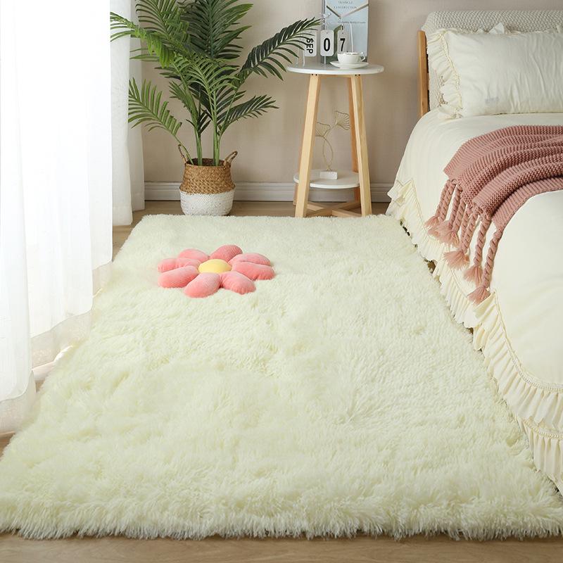 Plush Long Hair Bedside & Living Room Carpet