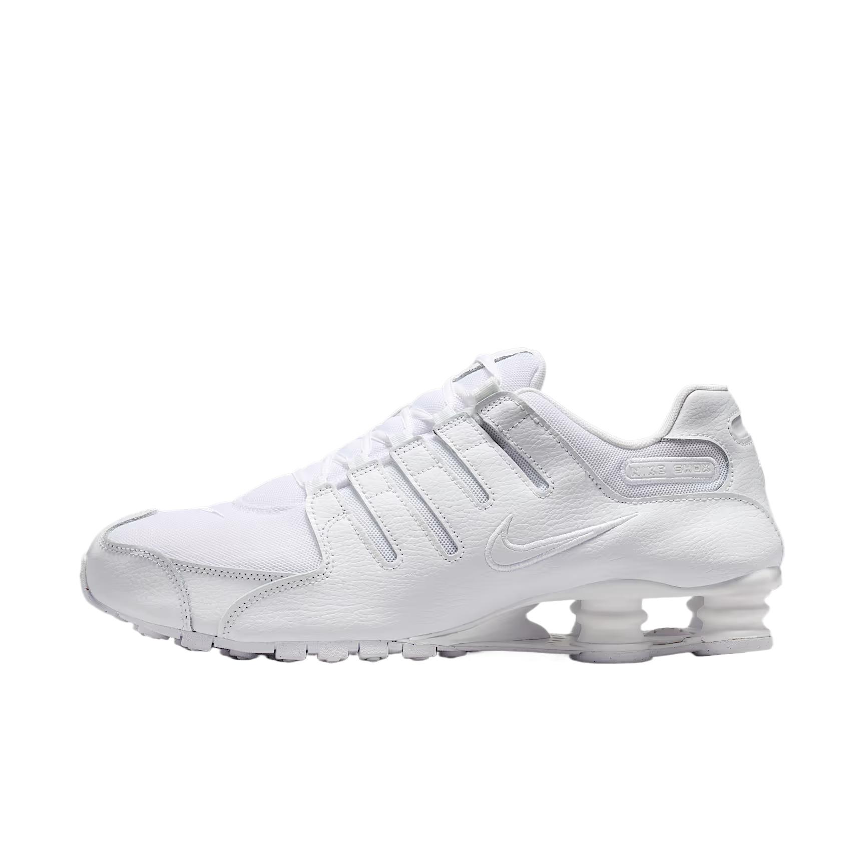 Nike Shox Nz Series Cushioning Comfortable Durable Grip Breathable Synthetic Leather Fabric Low Top Running Shoes Men sneaker IQ8263-100 38.5