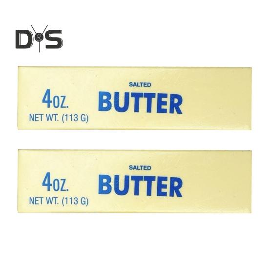 1Pc/2Pcs Butter Stick Slow Rising Squeeze Toy Salted Butter Bar Slow Rising Figure Stress Relief Fidget Toy for Anxiety Relief Hand Relax