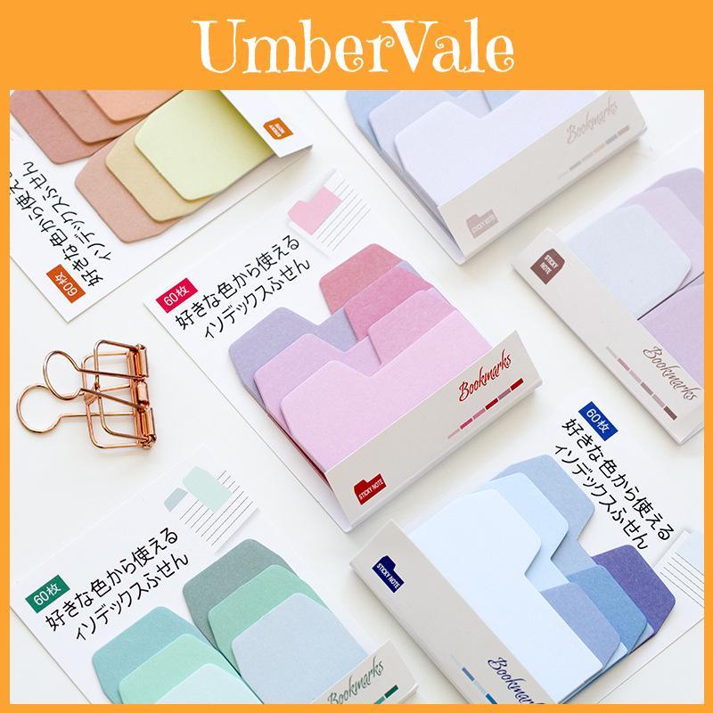 Gradient Color Sticky Notepad Paper Tabs For Creative Diy Message Notation