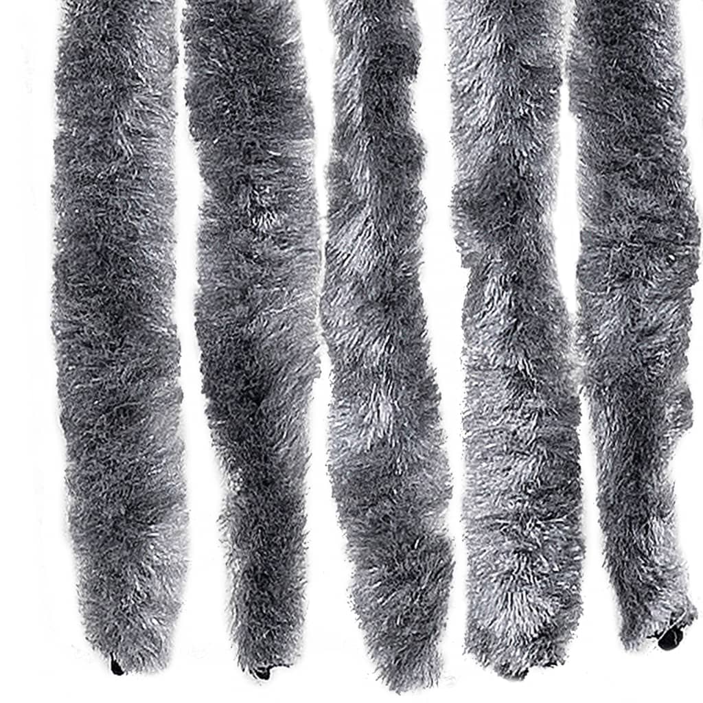 vidaXL Insektenschutz-Vorhang Silbern 100x220 cm Chenille