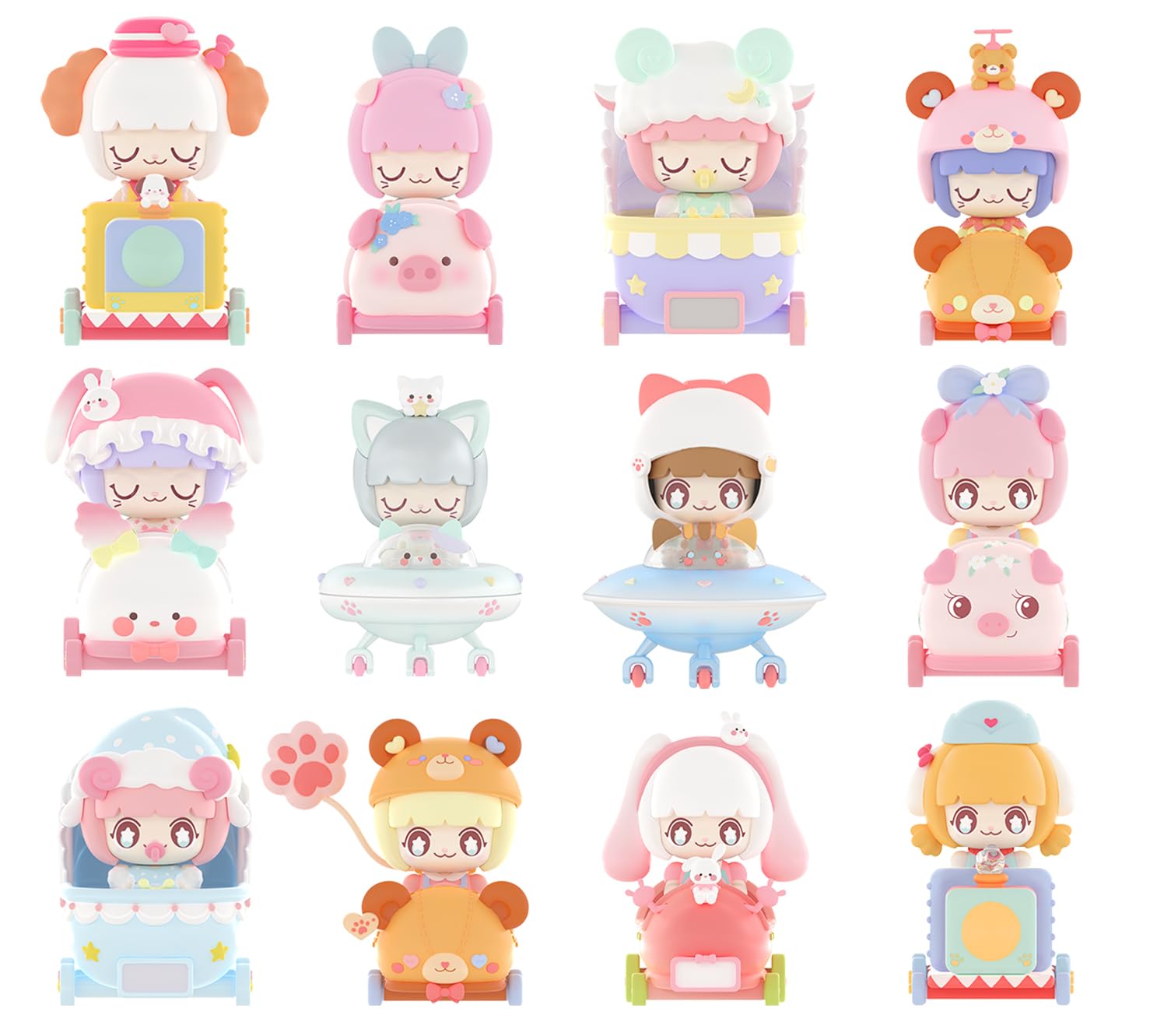 

52TOYS BLINDBOX KIMMY & MIKI Детские картинги, Коробка из 10