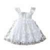 Girls' Western Style Dress Summer Ins Style Three-dimensional Butterfly Sling Waist Princess Vest Gauze Skirt