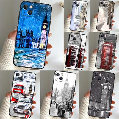 Coque d'hiver rétro neige Londres pour Honor Magic 5 6 7 8 Pro Honor X9c X9b X9a X8b X8a X8c 50 70 90 400 200 Lite