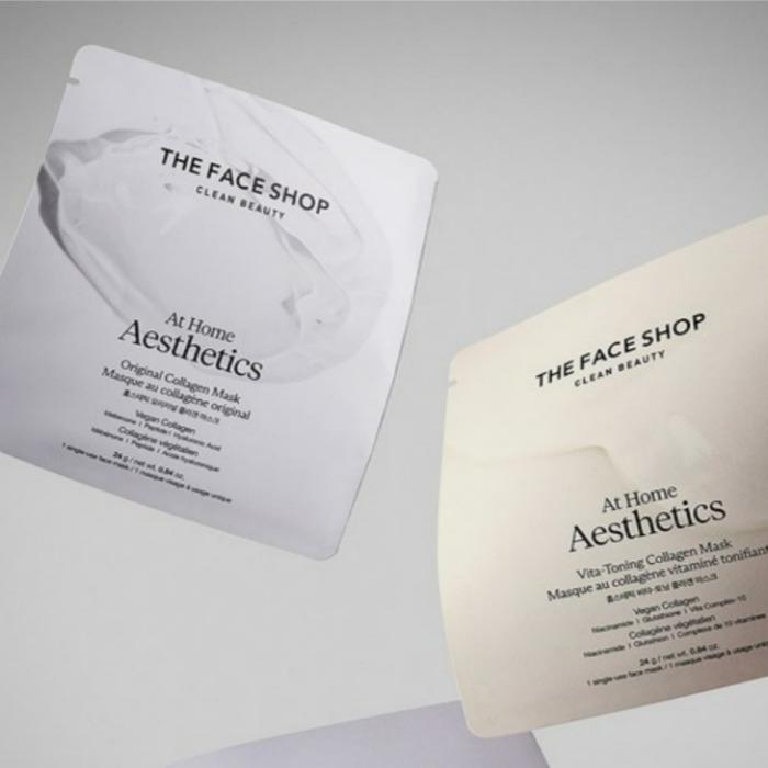 The Face Shop At Home Aesthetics Original Collagen Mask, 24 g, pack of 10