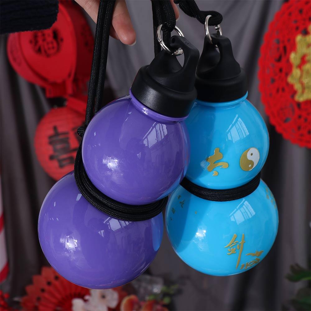 Taoism Chinese Style Gourd Water Bottle Large Capacity 800ML Drink Bottle Portable Sticker DIY Kettle Sport