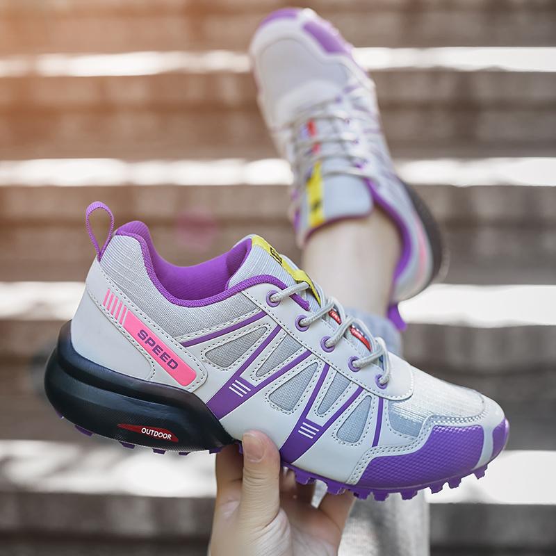 Fashion Women's Hiking Shoes Outdoor Shock-proof Non-slip Shoes Large Size Walking Sneakers