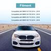 Car Rearview Mirror Cover Trim Car Assecories For BMW F25 X3 F26 X4 F15 X5 F16 X6 2014-2018 Bright Black Carbon Fiber
