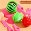 Kids' Pretend Play Kitchen Set: Vegetables, Pizza, and Fruit Cutting Fun