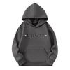 Girls' Fashion Long-Sleeve Hooded Sweatshirt with Print and Pockets