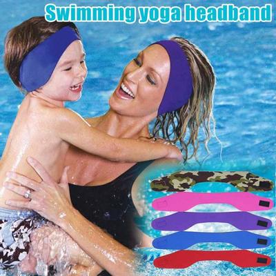 Verstellbares Schwimm-Stirnband Schutz Sport Erwachsene Kinder Wasserdichtes Schwimm-Kopfband