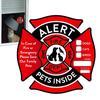 Pet Inside Sticker Save Our Pets Emergencies Window Stickers UV Fade Resistant Pet Alert Safety Fire Rescue Sticker