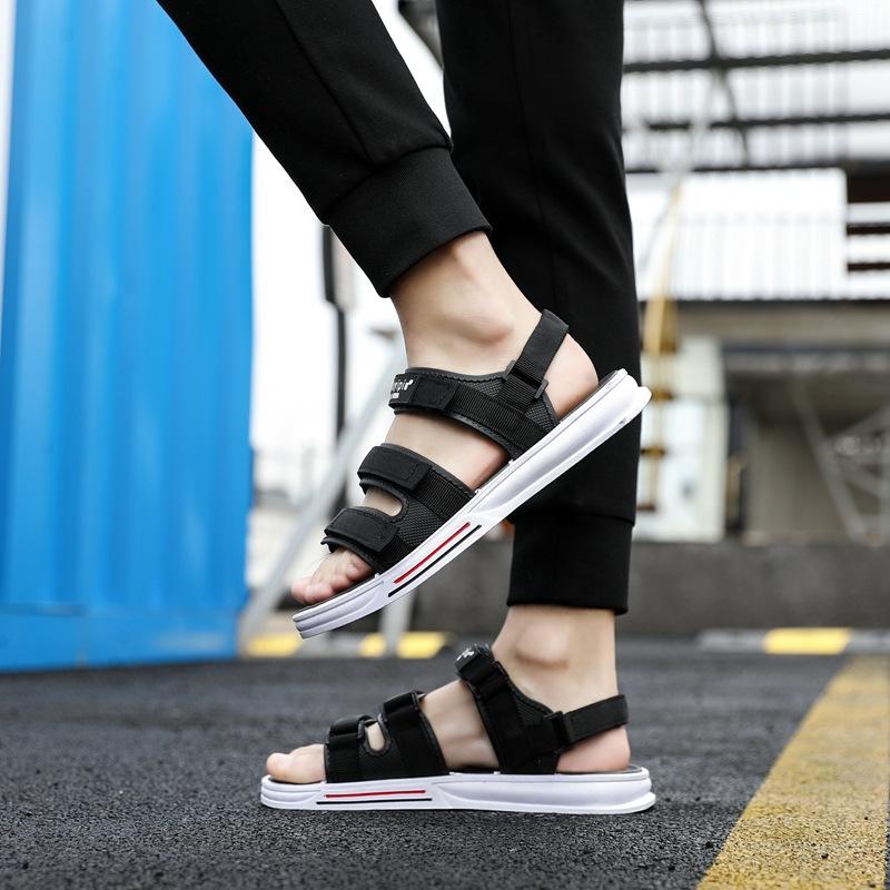 Men wear platform beach shoes casual youth driving sports outdoor Vietnamese sandals