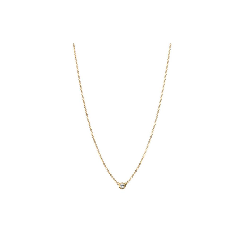 TIFFANY & CO. 2010s 18kt Rose Gold By The Yard Diamond Necklace 60017889