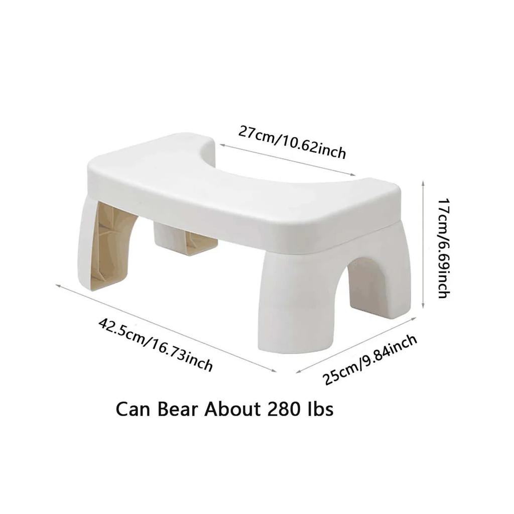 Toilet Stool Footstool Toilet Squatting Pit Artifact Plastic Thickened Feet on The Small Stool Children Non-slip Pad Footstool