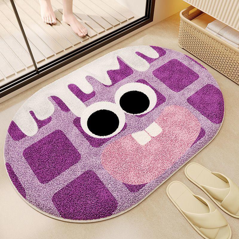Dopamine bathroom door carpet floor mat toilet toilet water absorption non-slip dust removal foot pad imitation cashmere