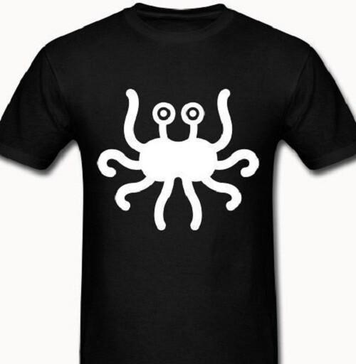 Flying Spaghetti Monster FSM Pastafarianism T shirt tee movement Church of S
