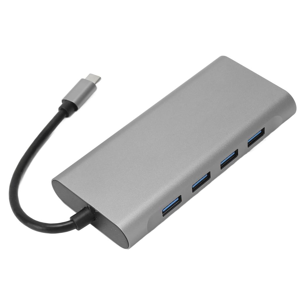 USB C Hub 11 in 1 HD Multimedia Interface VGA PD 5Gbps Transmission Docking Station for Laptops