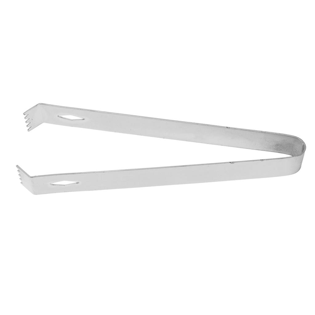 Cocktail Tong Thickened Rhombus Stainless Steel Food Ice Sugar Cube Tong for Bar