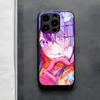 Oshi No Ko Anime Ai Hoshino Phone Case For IPhone 17 Air 16 E Pro Max 15 14 13 Mini 12 Pro 11 Max Plus Black Glass Cover
