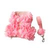Small Dog Spring Skirt with Leashes Lace Dress Harness Clothes Fashion Outfit for Dogs Fashion Flower Chest Vest