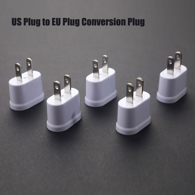 Us Plug To Eu Plug Round And Flat Dual-Purpose Conversion Plug Converter Socket