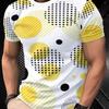Camiseta Gráfica 3D Retro para Hombre - Perfecta para el Uso Diario y las Vacaciones