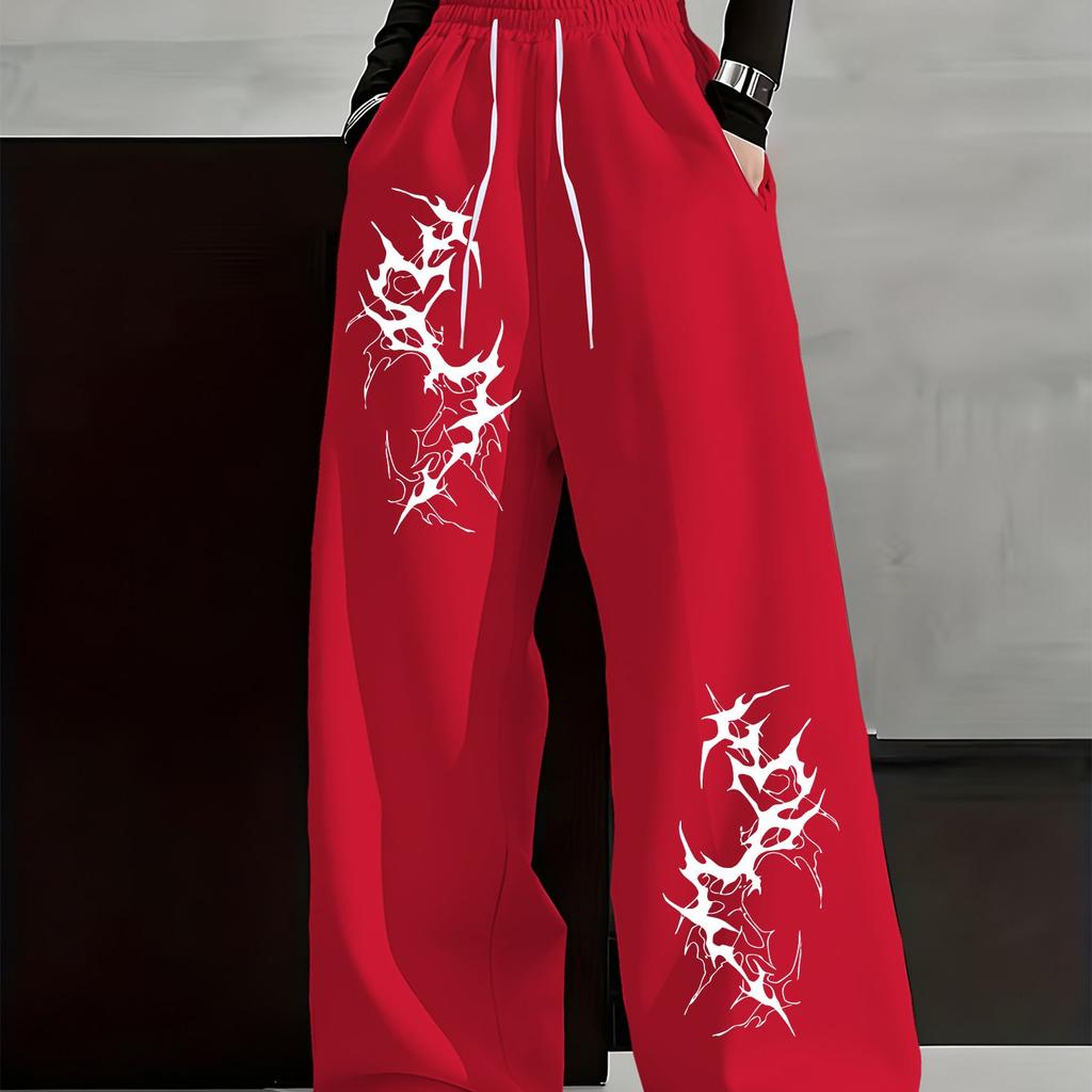 Retro Gothic Style Gradient Totem Street Fashion Men's and Women's Summer Sports Quick Drying Pants