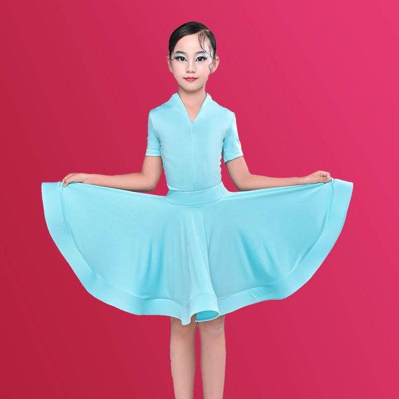 Girl Latin Dance Training Costume Children's Performance Costume Competition Regulations Latin Dance Dress