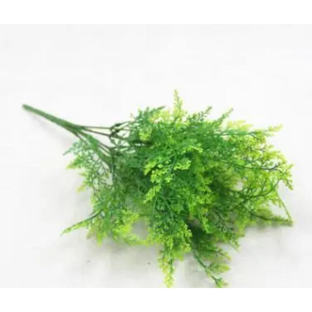 YO CHO Artificial Plants Plastic Twigs Green Grass Fake Plants Twigs Leaves Grass Flower Arrangement Wedding Party Home Decor