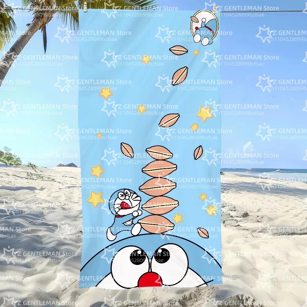Cute Cartoon D-Doraemon-S Towel Soft Pool Gift For Travel Gym Shower Camping Quick Dry Sports Large Beach Towel