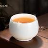 Sheep Fat Jade White Porcelain Master Cup Chinese Style Single Master Tea Cup Household Ceramic Tea Cup Drinking Utensils
