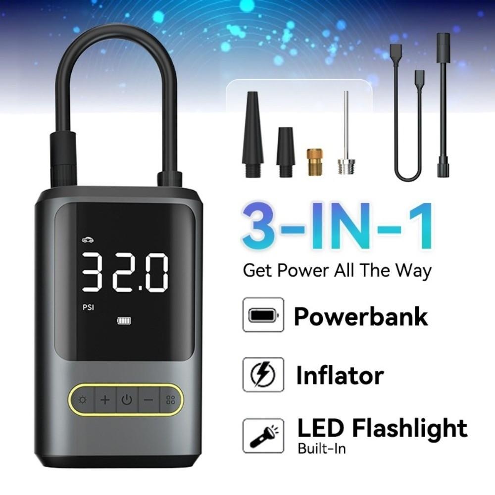 Wireless Electric Pump Portable Tire Inflator Multi-purpose Air Pump