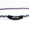 [Axef] Tuning Band 303 Blue, Medium (45cm), Silicone Necklace for Core Strength, Improves Blood Circulation, and Recovery for Athletes (RG92)