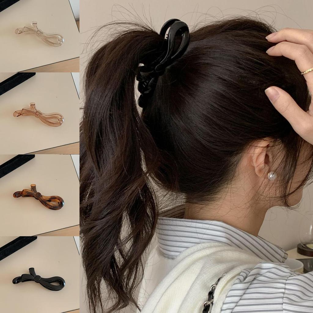 Leopard Banana Clip Barrettes Transparent Hairpin Fashion Ponytail Clips Women Hair Style Tool Headwear Hair Accessories