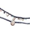 Retro Ethnic Seashell & Crystal Pearl Woven Rope Tassel Choker