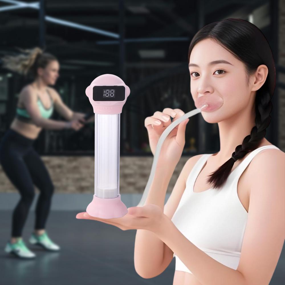 Deep Breathing Respiratory Trainer Ergonomic Design Lung Capacity Expander  Fitness Equipment