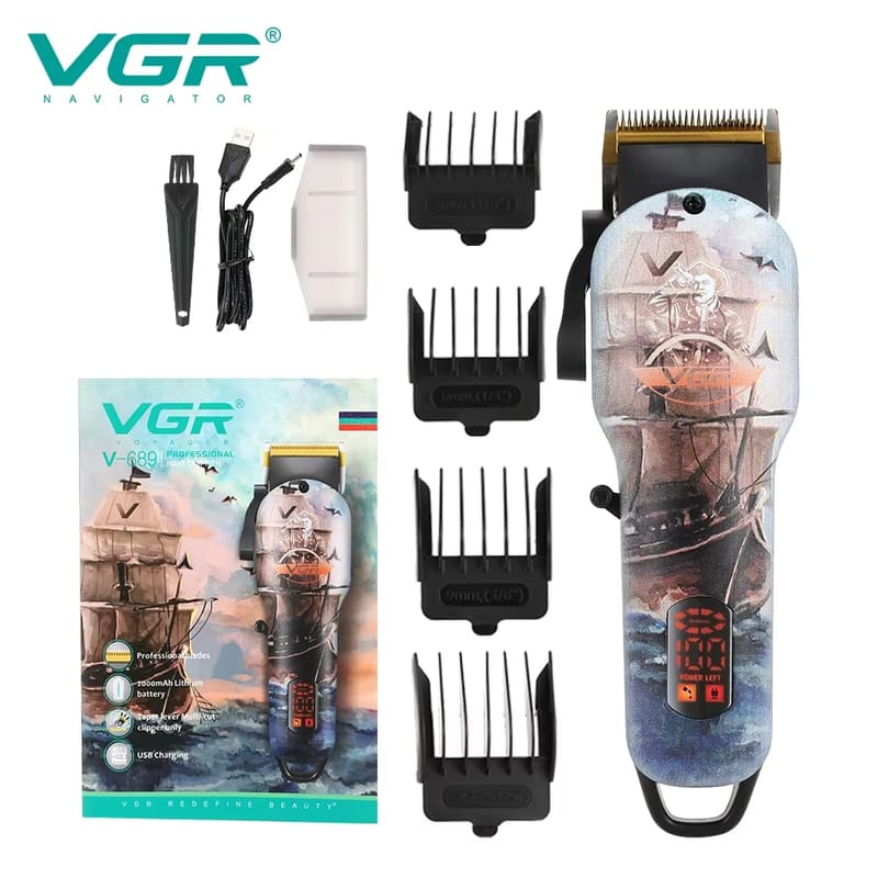 

Светодиодный цифровой дисплей Супер высокая мощность Длительное время работы от аккумулятора Электрическая машинка для стрижки волос Перезаряжаемая машинка для стрижки волос Голова с маслом Ретро металлическая электрическая машинка для стрижки волос чёрны